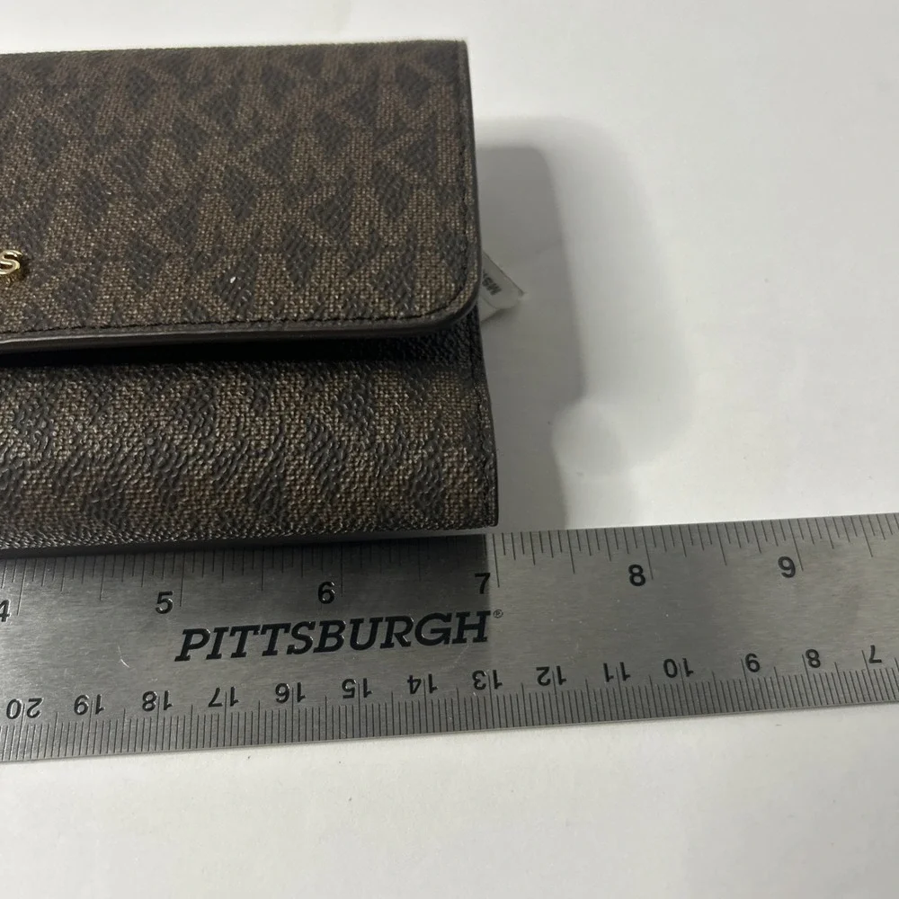 Michael Kors Jet Set Travel Large Trifold - Brown 35F8GTVF3B